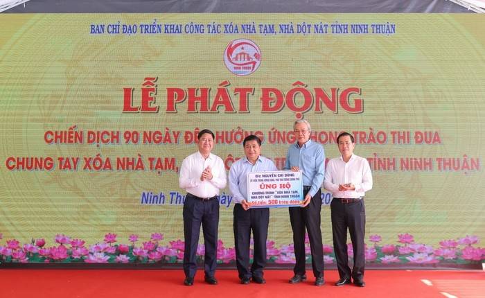 Ninh Thuận: Phát động 90 ngày “Chung tay xóa nhà tạm, nhà dột nát”