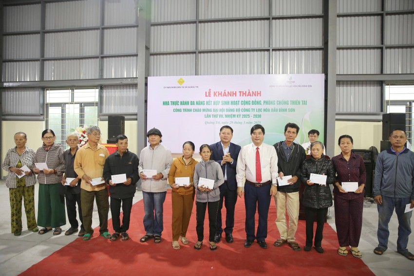BSR khánh thành Nhà thực hành đa năng kết hợp phòng chống thiên tai tại Quảng Trị