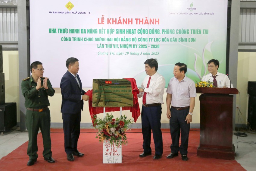 BSR khánh thành Nhà thực hành đa năng kết hợp phòng chống thiên tai tại Quảng Trị