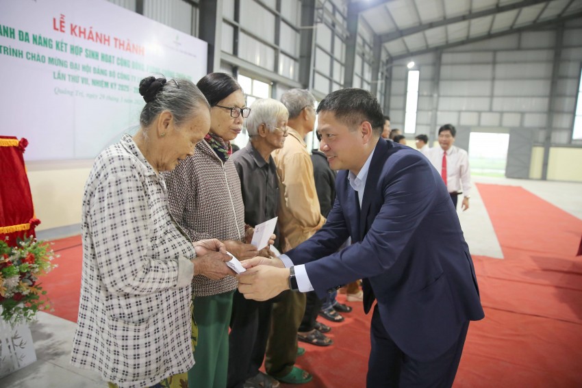 BSR khánh thành Nhà thực hành đa năng kết hợp phòng chống thiên tai tại Quảng Trị
