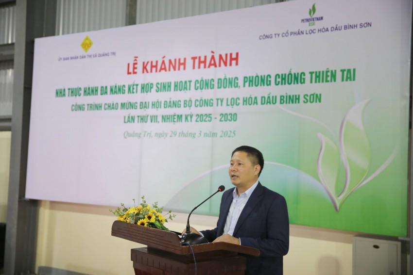 BSR khánh thành Nhà thực hành đa năng kết hợp phòng chống thiên tai tại Quảng Trị