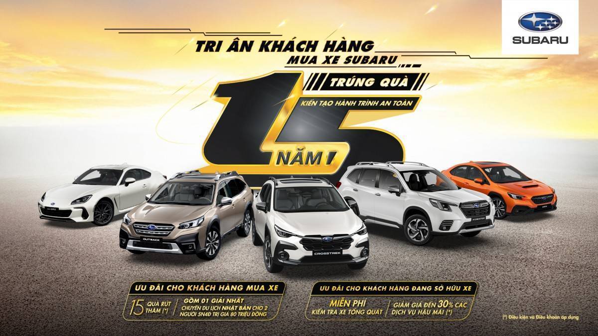 Subaru Việt Nam tặng quà tri ân các khách hàng mua xe trong tháng 4 Subaru Việt Nam tặng quà tri ân các khách hàng mua xe trong tháng 4