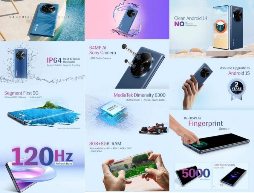 Lava Bold 5G được trang bị vi xử lý MediaTek Dimensity 6300