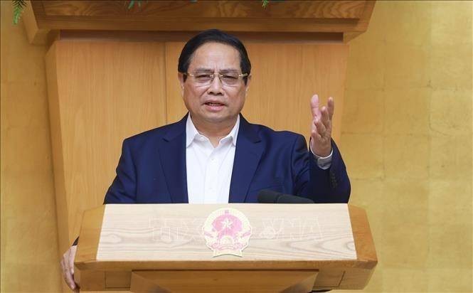 Thủ tướng Phạm Minh Chính chủ trì phiên họp Chính phủ thường kỳ tháng 3/2025 và Hội nghị trực tuyến Chính phủ với địa phương, thảo luận về nhiều nội dung quan trọng - Ảnh: VGP