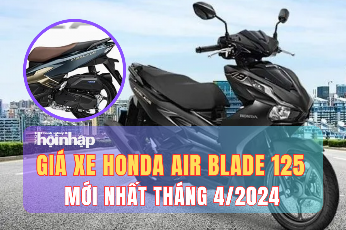 Giá xe máy Honda Air Blade 125 mới nhất tháng 4/2025, giá xe Air Blade 125 bản tiêu chuẩn từ 42 triệu đồng