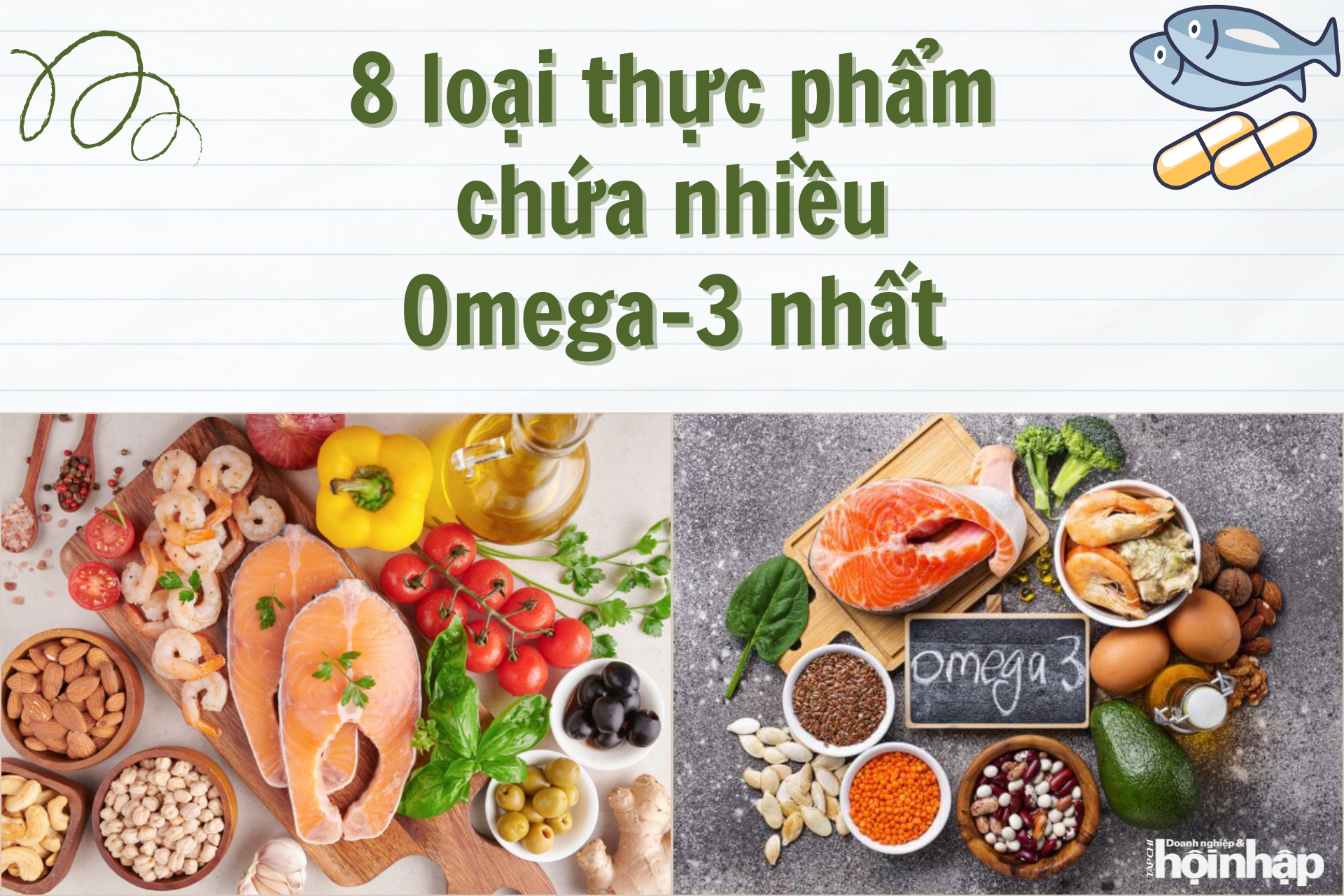 8 loại thực phẩm chứa nhiều Omega-3 tốt cho sức khoẻ nhất
