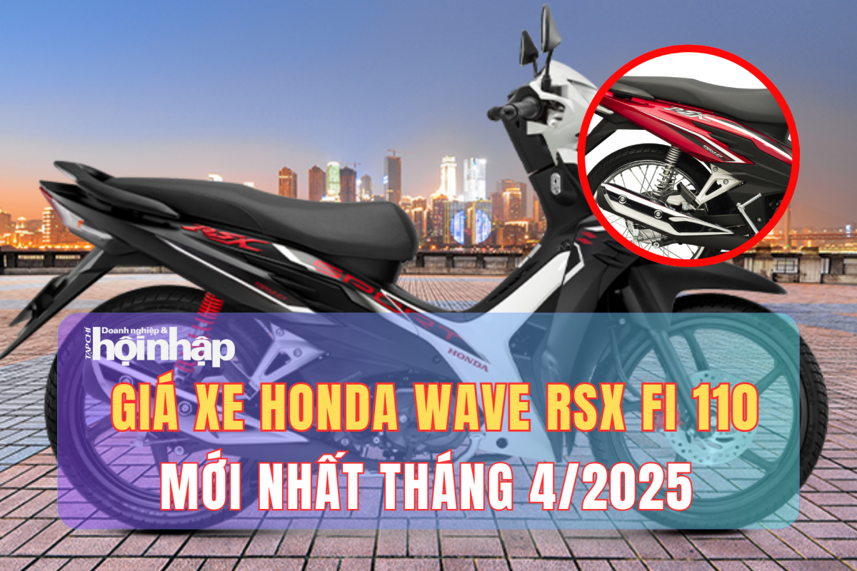 Giá xe máy Honda Wave RSX FI 110 mới nhất tháng 4/2025, giá xe Wave RSX FI 110 bản tiêu chuẩn từ 22 triệu đồng