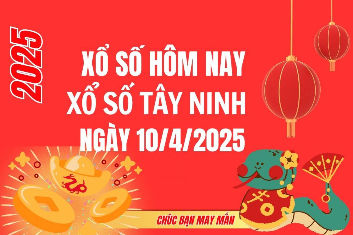 XSTN 3/4, Kết quả xổ số Tây Ninh hôm nay 3/4/2025, Trực tiếp XSTN ngày 3 tháng 4