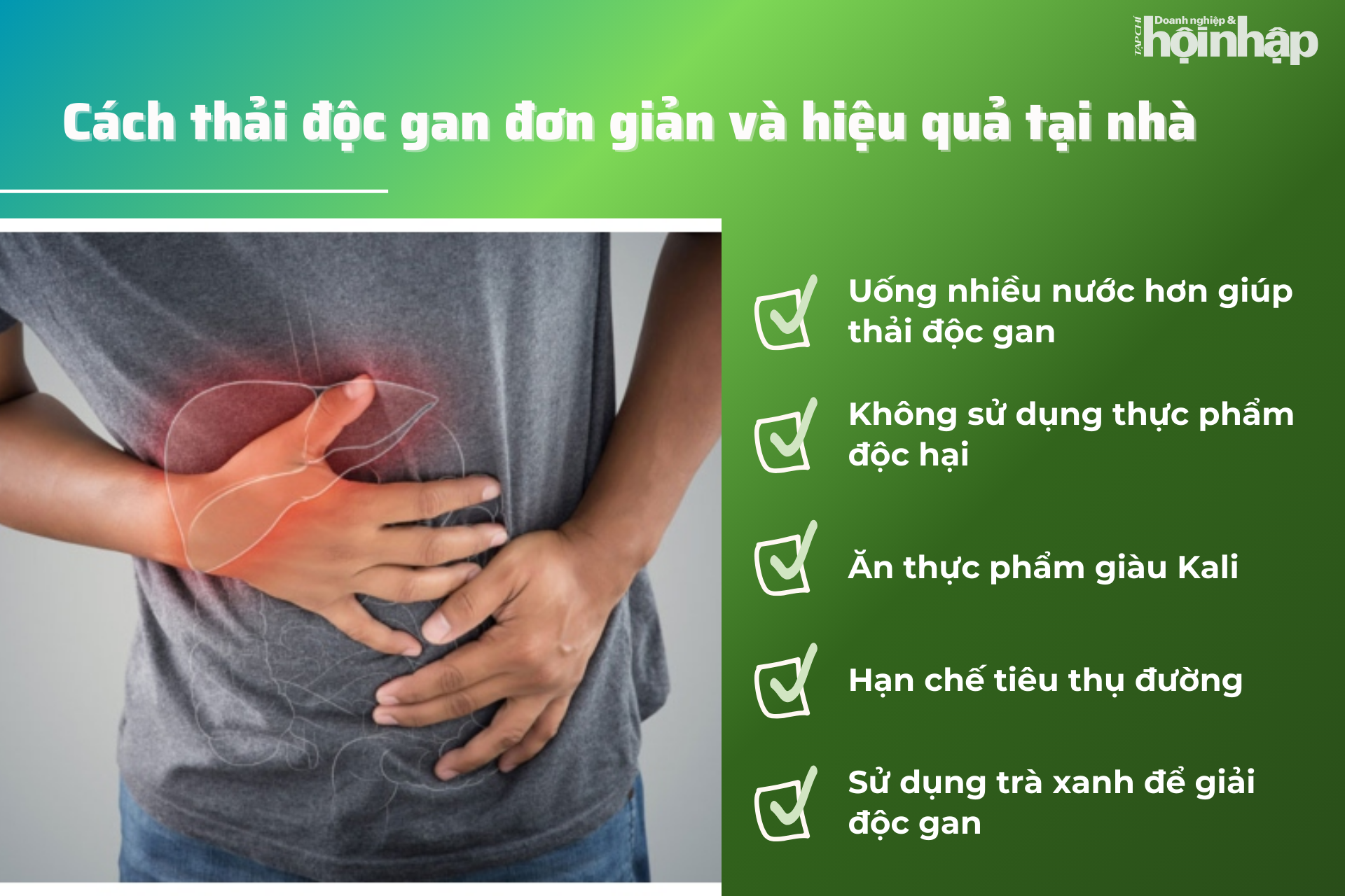 Cách thải độc gan đơn giản và hiệu quả tại nhà Cách thải độc gan đơn giản và hiệu quả tại nhà