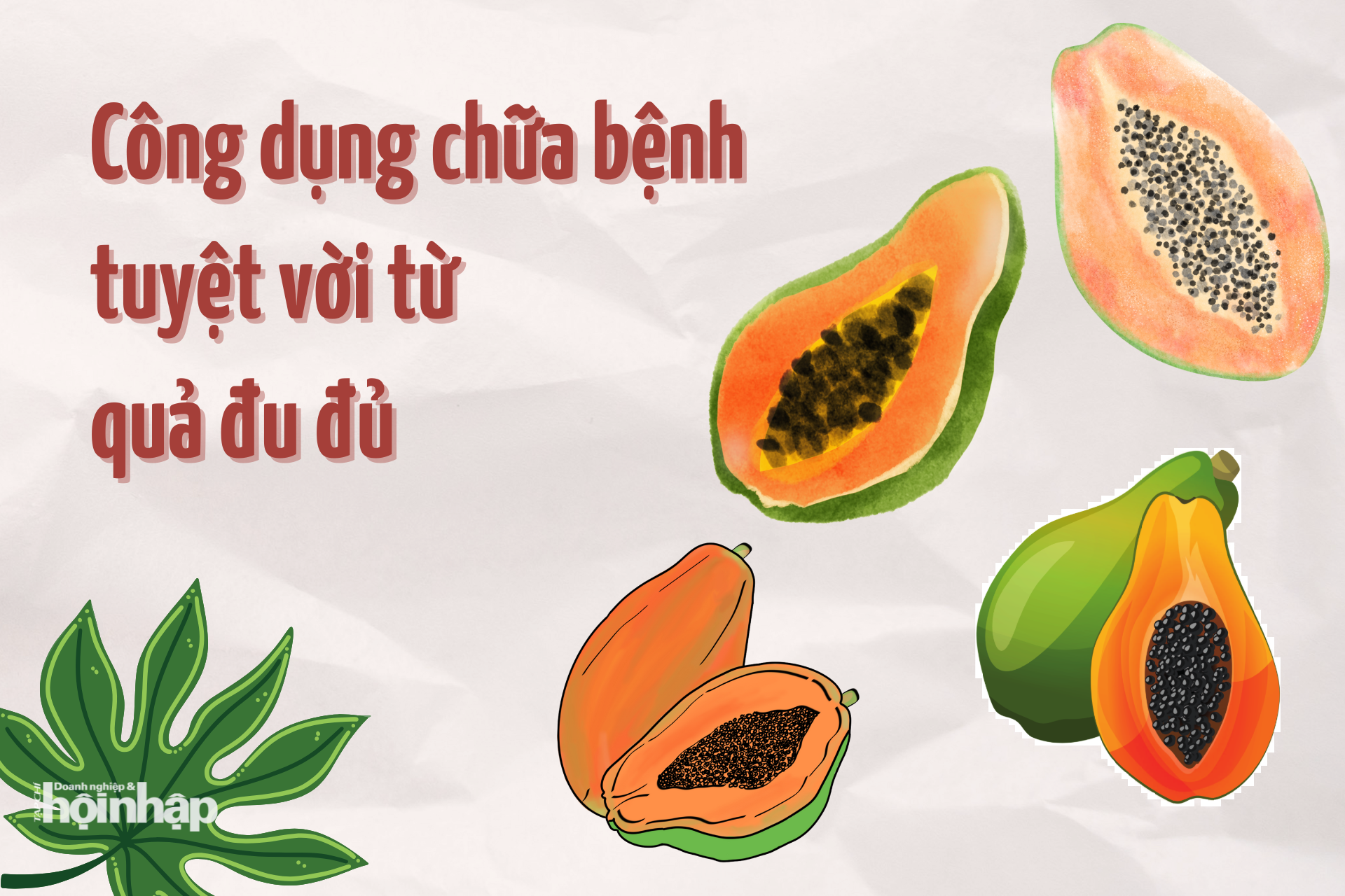 Công dụng chữa bệnh tuyệt vời từ quả đu đủ