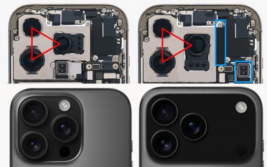 cách bố trí camera mới trên iPhone 17 Pro.