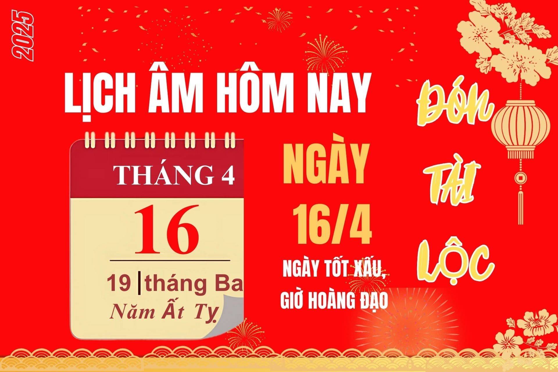 Lịch âm hôm nay 15/4 - Lịch âm ngày 15/4 - Lịch vạn niên 15/4/2025 chính xác nhất