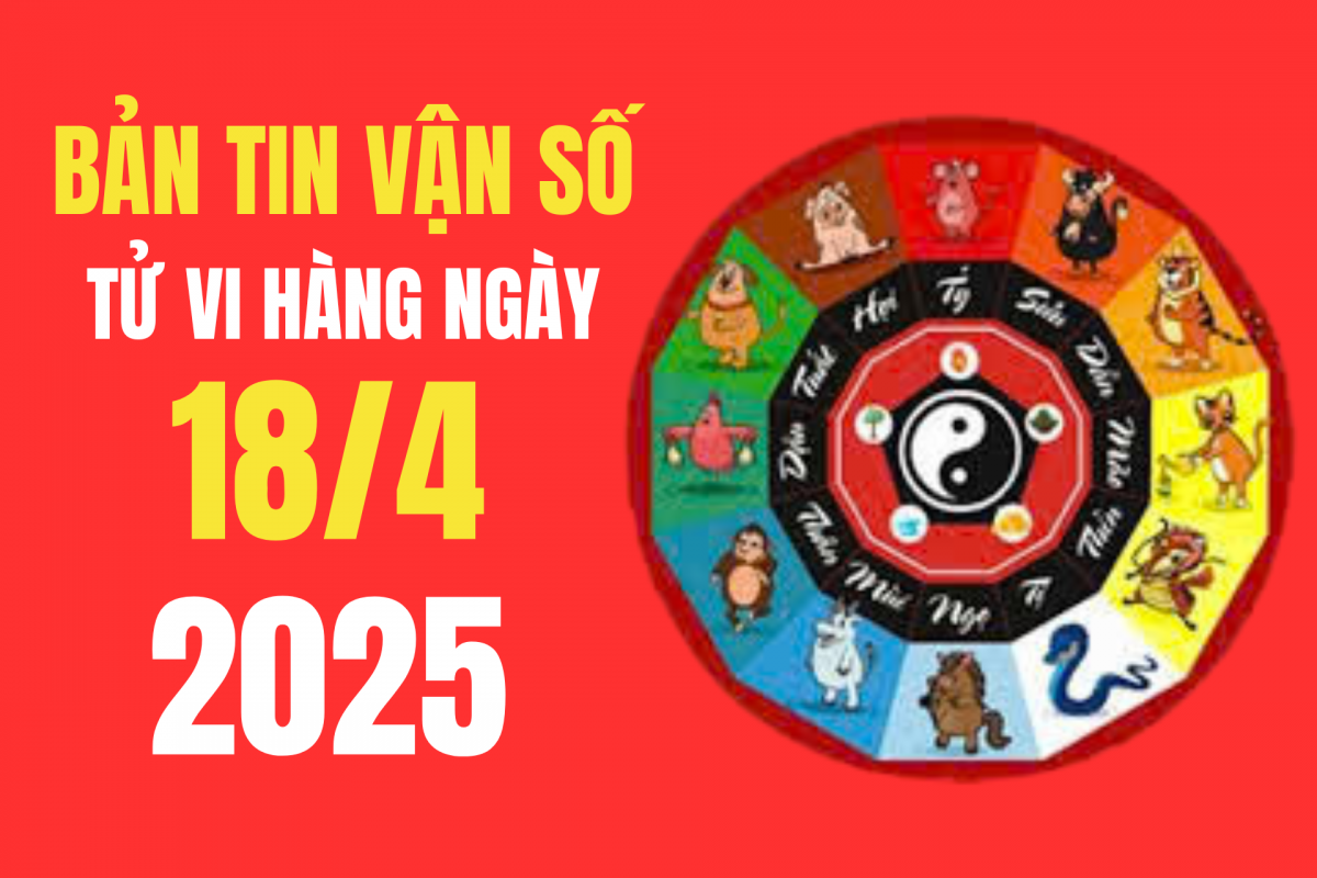 Tử vi - Vận số ngày 18/4/2025: Tuổi nào có vận trình may mắn, tài lộc?