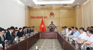 UBND tỉnh Nghệ An làm việc với Tập đoàn SK (Hàn Quốc)