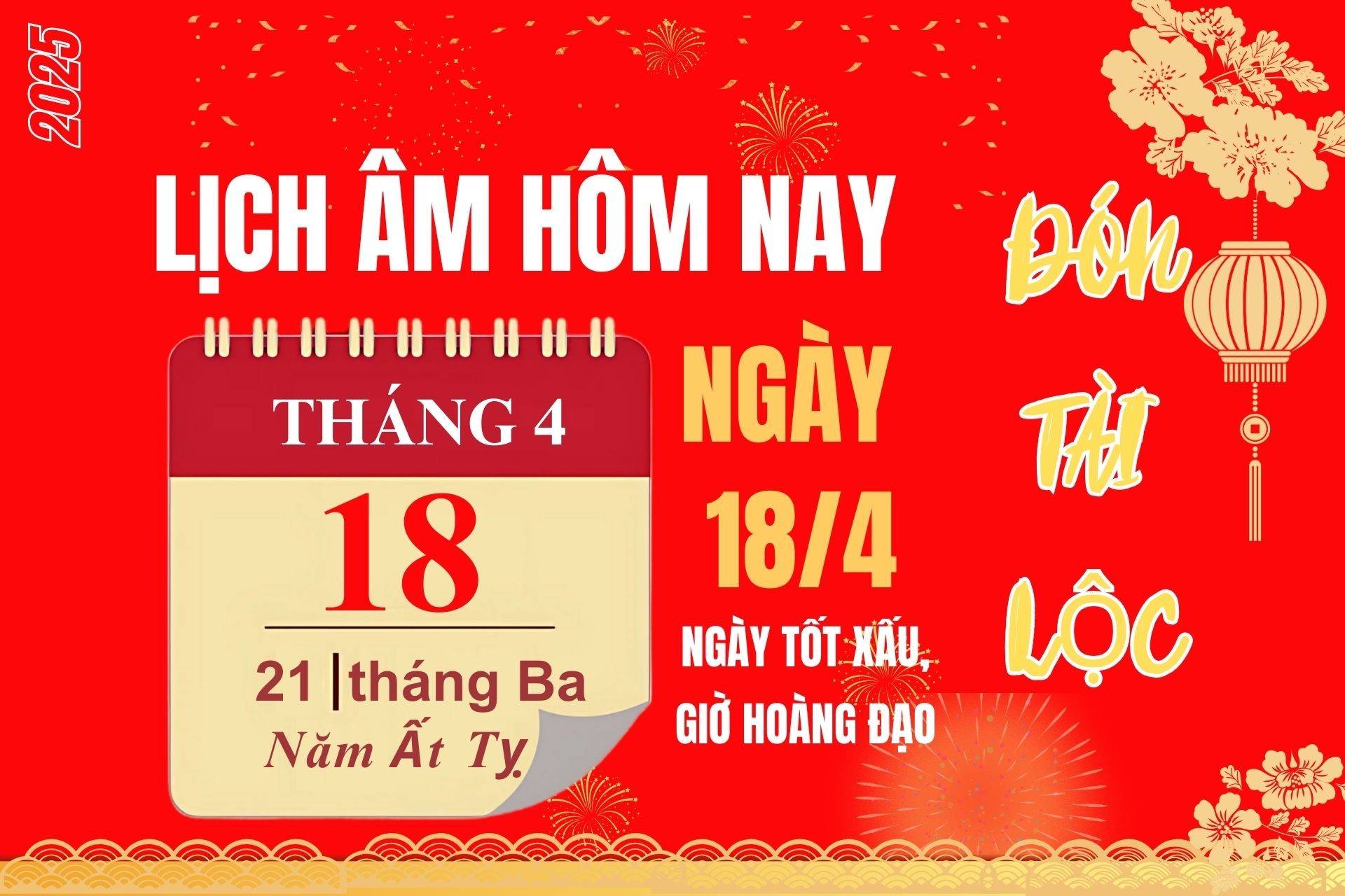 Lịch âm hôm nay 17/4 - Lịch âm ngày 17/4 - Lịch vạn niên 17/4/2025 chính xác nhất