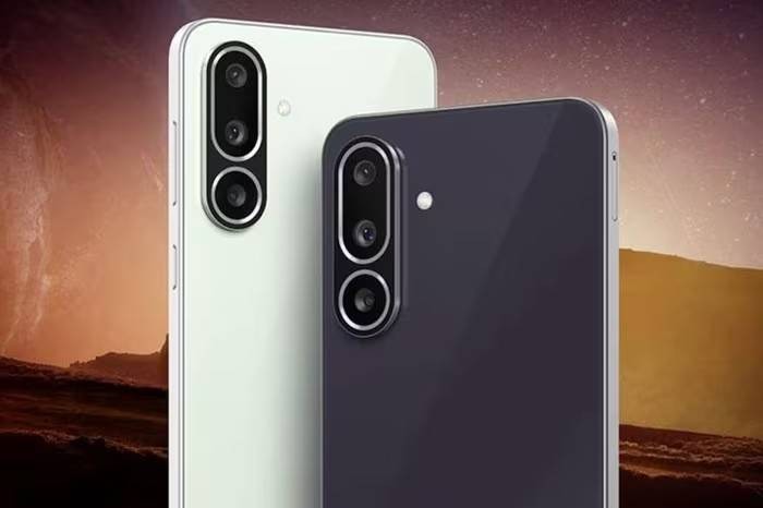 Galaxy M56 5G sở hữu thiết kế vuông vức, khung viền và mặt lưng được vát phẳng hiện đại