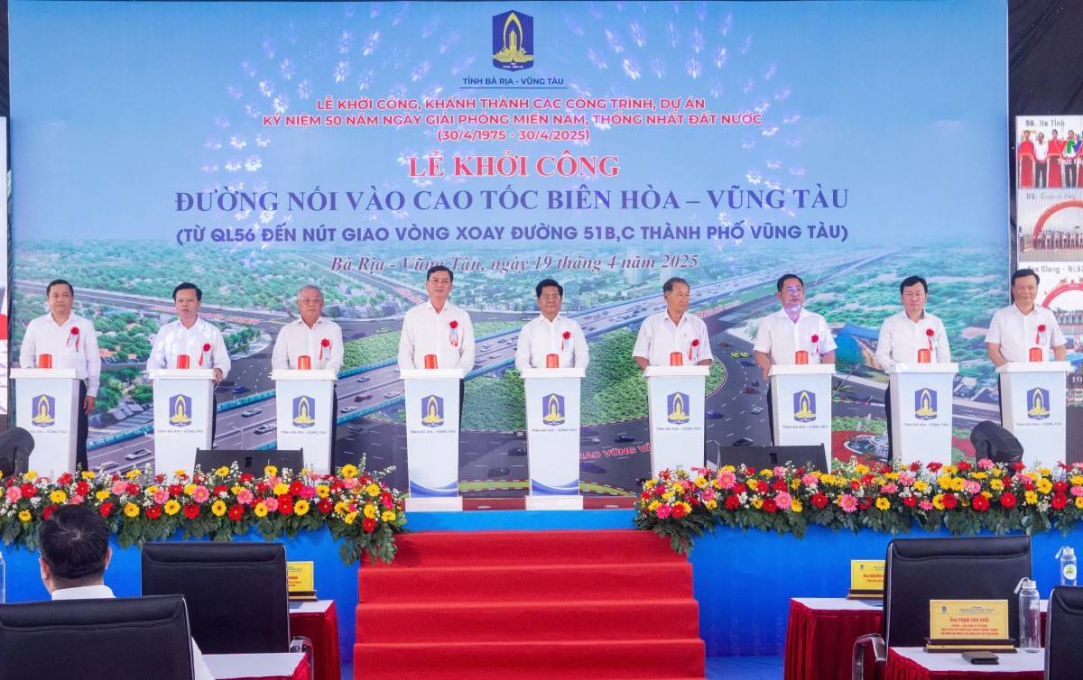 Bà Rịa - Vũng Tàu: Khởi công, khánh thành nhiều công trình trọng điểm chào mừng 50 năm Ngày Giải phóng Miền Nam, thống nhất đất nước