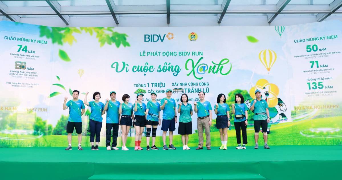 BIDV RUN - Vì cuộc sống xanh, kiến tạo giá trị vững bền