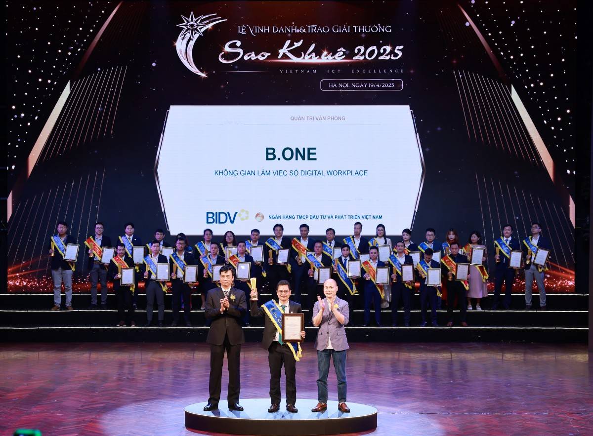 BIDV ghi dấu ấn tại Sao Khuê 2025 với 7 sản phẩm công nghệ được vinh danh