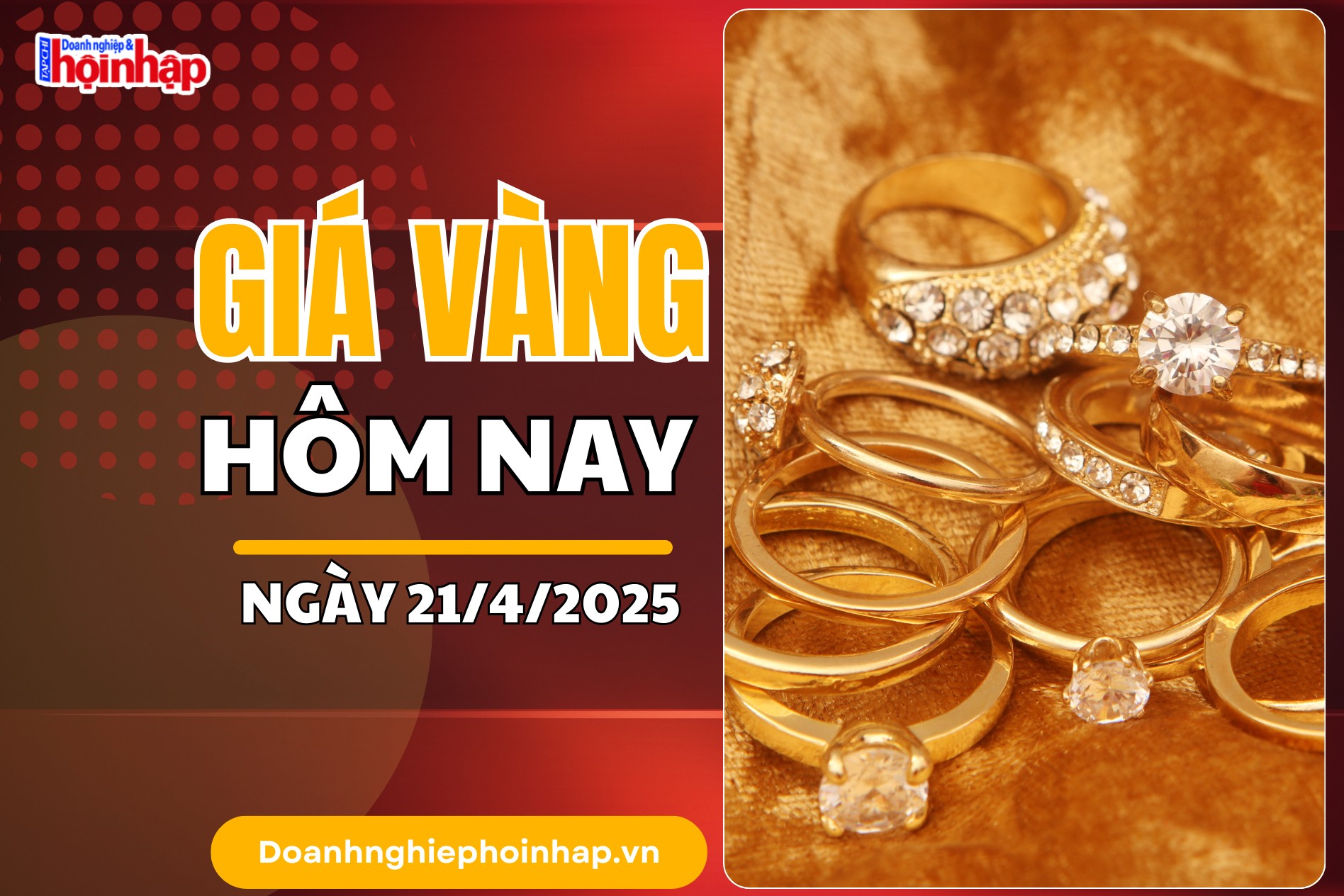 Giá vàng hôm nay 21/4: Vàng nhẫn "neo" cao sát mốc 114 triệu đồng/lượng