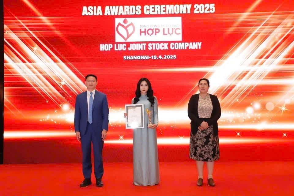 Tổng Công ty CP Hợp Lực đã được trao tặng danh hiệu “Doanh nghiệp tiêu biểu Châu Á” 2025