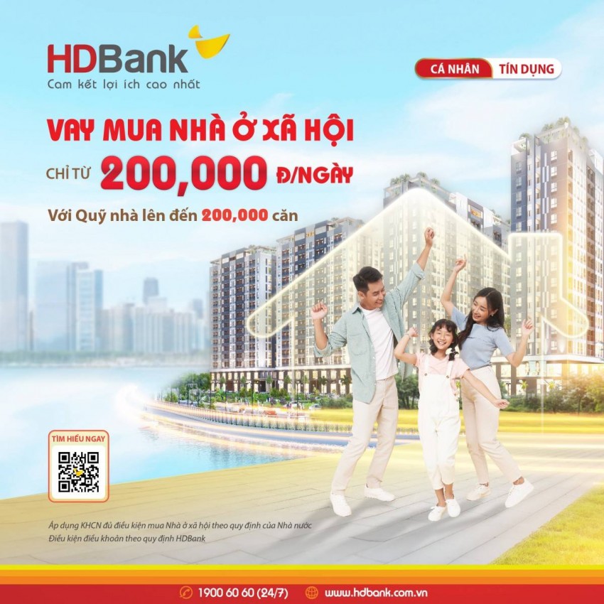 Vay dài, trả nhẹ – HDBank tiếp sức người trẻ an cư