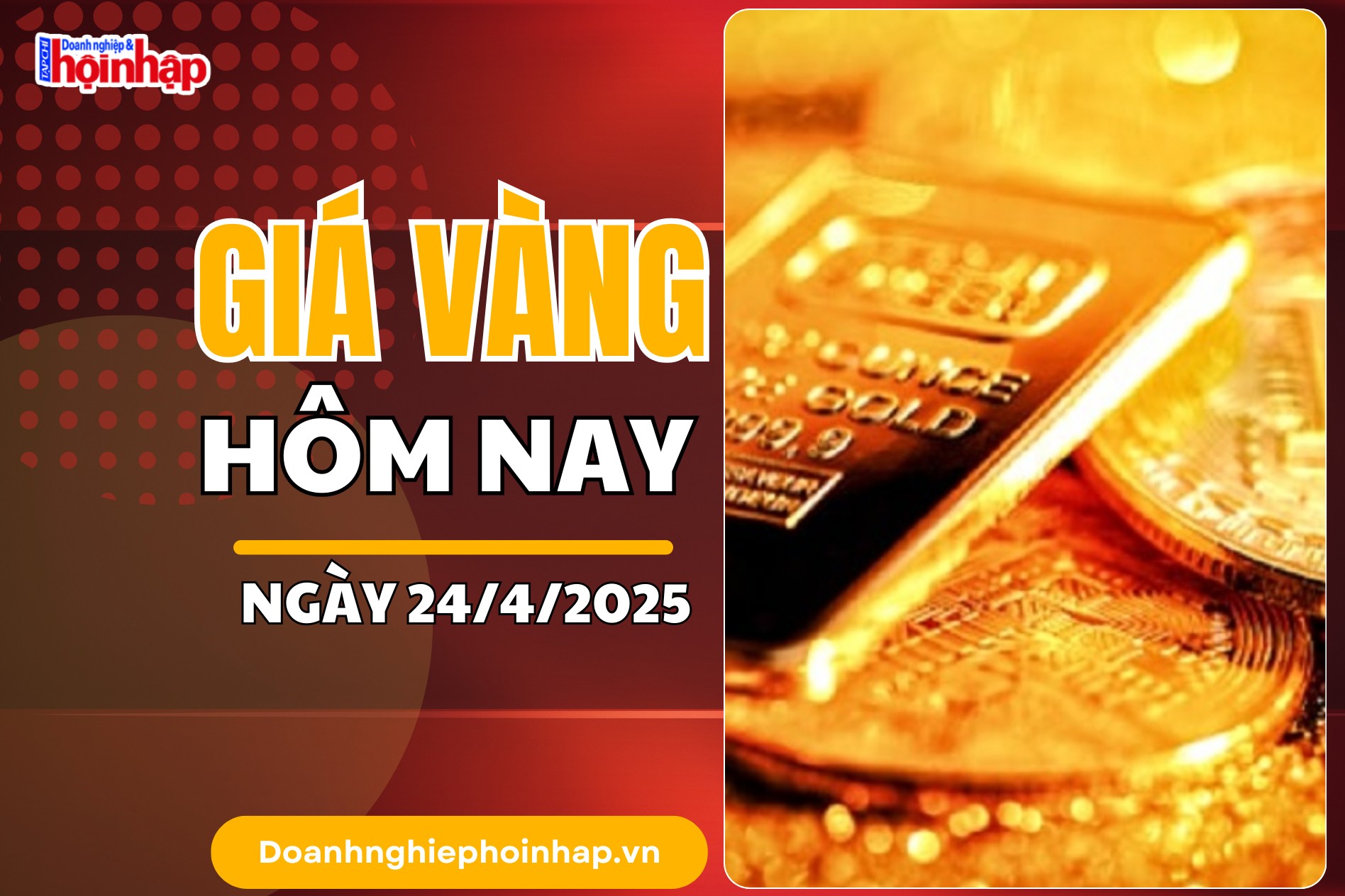 Giá vàng hôm nay 24/4: Vàng nhẫn "tuột dốc" giảm mạnh nhất gần 5 triệu đồng/lượng