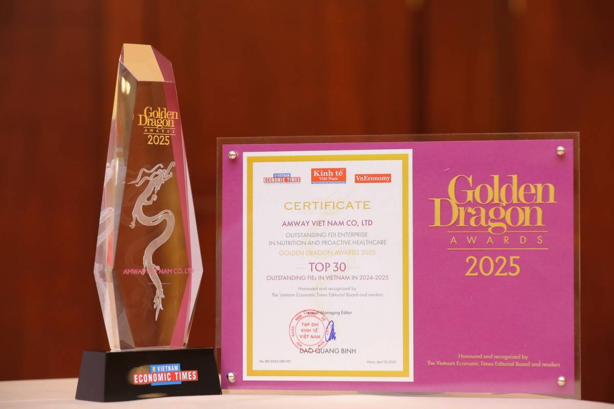 Amway, giải thưởng, Rồng Vàng 2025, Viện Dinh dưỡng Quốc gia, sức khỏe 2 Amway, giải thưởng, Rồng Vàng 2025, Viện Dinh dưỡng Quốc gia, sức khỏe 2