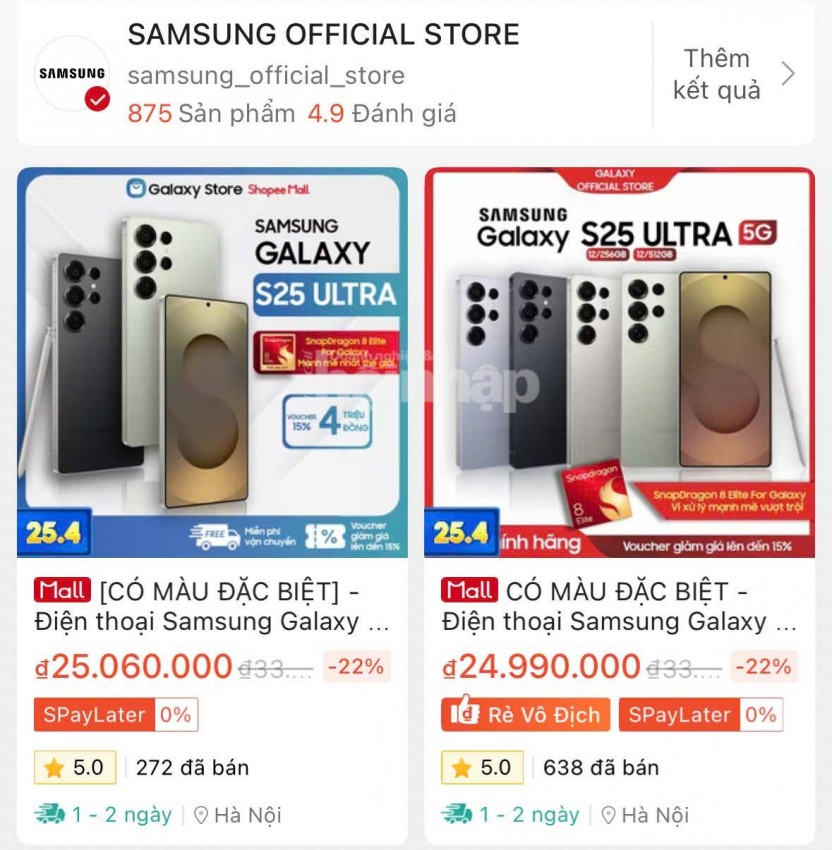 Galaxy S25 Ultra giảm gần 10 triệu đồng chỉ sau 2 tháng mở bán Galaxy S25 Ultra giảm gần 10 triệu đồng chỉ sau 2 tháng mở bán