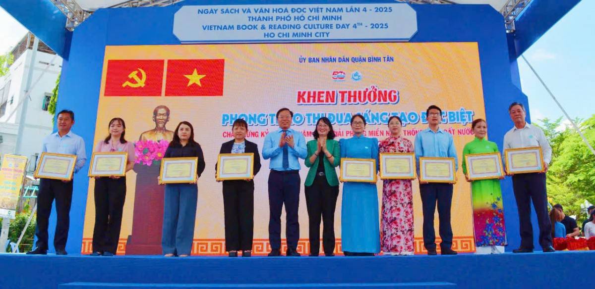 TP.HCM: Khai mạc Ngày sách và Văn hóa đọc Việt Nam lần 4 – Năm 2025 và Khánh thành Đường sách Bình Tân