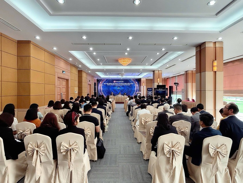 Quang cảnh Đại hội SeABank bầu bổ sung Thành viên độc lập HĐQT người nước ngoài tại Đại hội Đồng cổ đông thường niên 2025