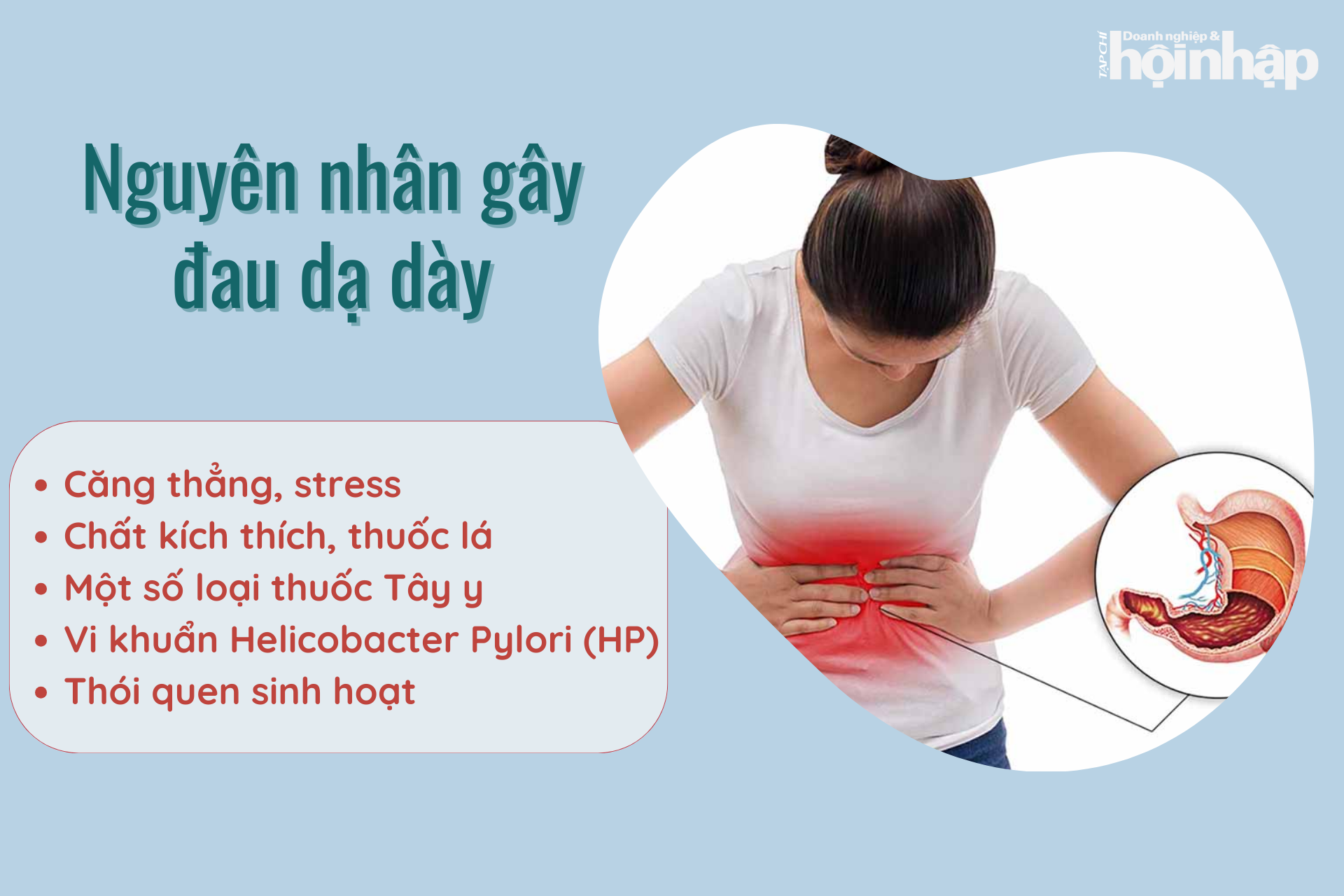 Nguyên nhân gây đau dạ dày Nguyên nhân gây đau dạ dày