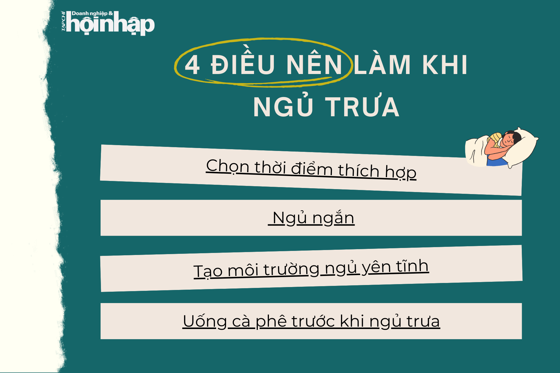 4 điều nên làm khi ngủ trưa