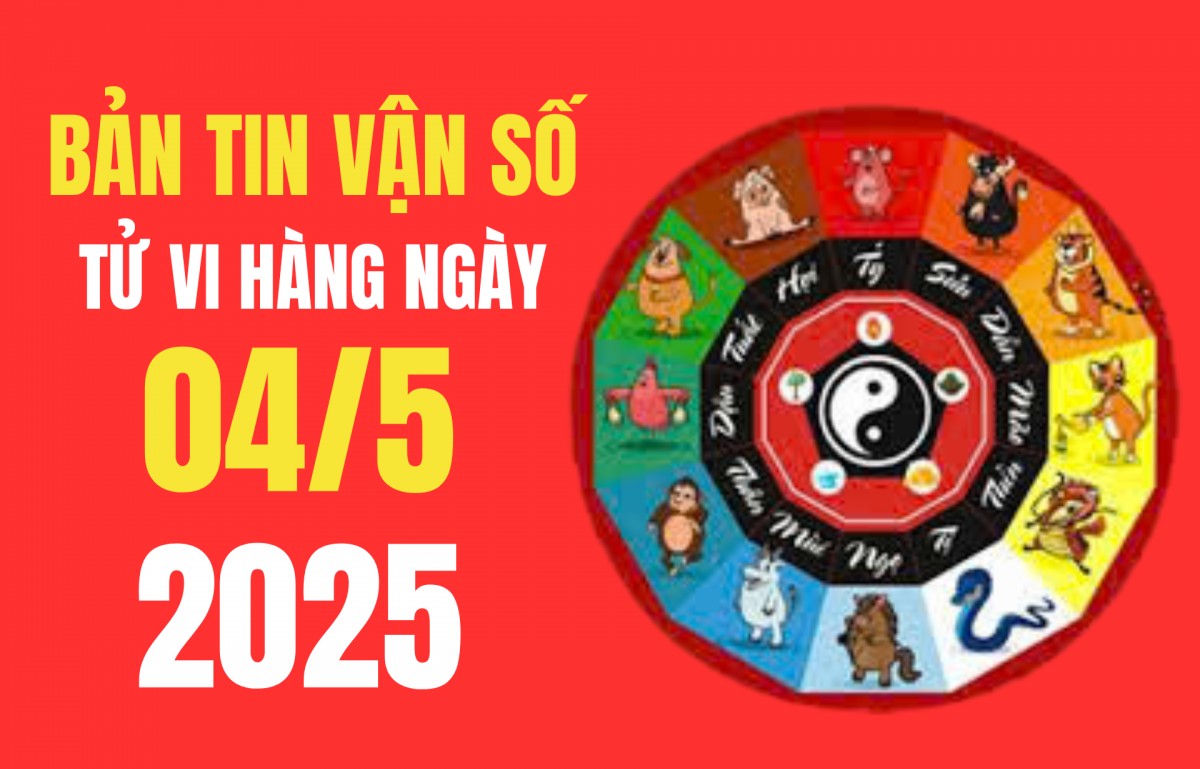 Tử vi hôm nay - 60 hoa giáp ngày 4/5/2025: Ai được cát tinh chiếu mệnh, có tin tốt về tiền bạc, công việc?