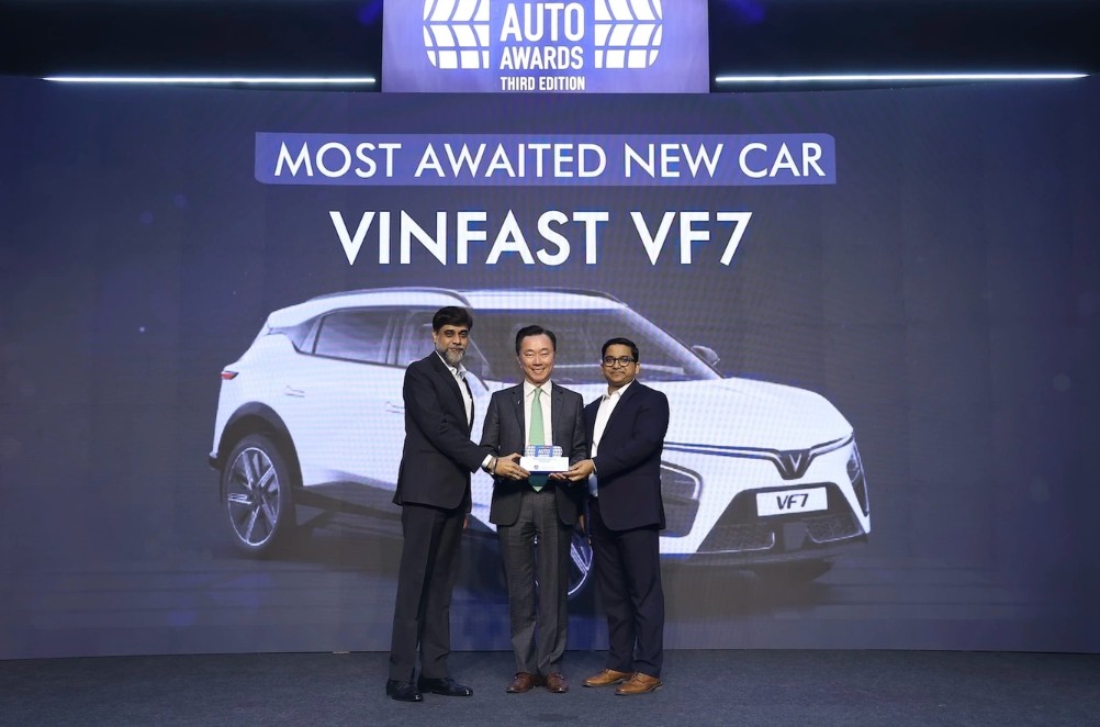 VinFast VF7 bứt phá tại Ấn Độ với giải thưởng xe điện 'Mẫu xe mới được mong chờ nhất'