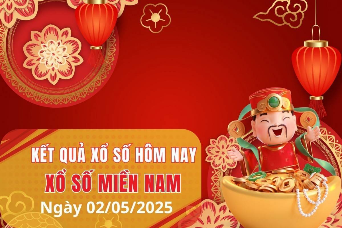 XSMN 2/5, Kết quả xổ số miền Nam hôm nay 2/5/2025, Trực tiếp XSMN ngày 2 tháng 5