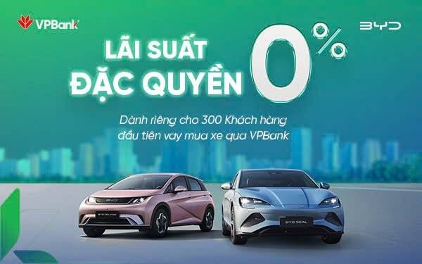VPBank với chính sách mới - Sở hữu ngay xe điện BYD với lãi suất 0% VPBank với chính sách mới - Sở hữu ngay xe điện BYD với lãi suất 0%