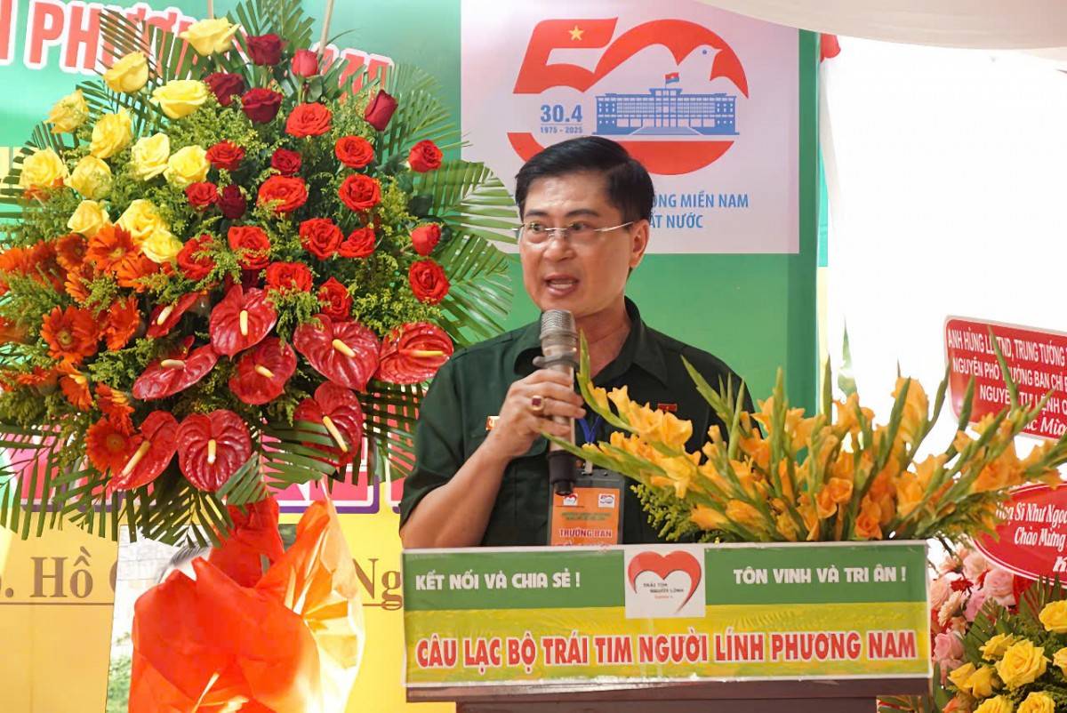 Chủ tịch CLB Trái tim Người lính phương Nam Nguyễn Công Trung  Chủ tịch CLB Trái tim Người lính phương Nam Nguyễn Công Trung