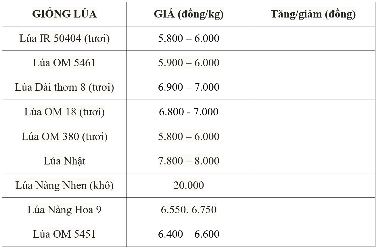 Giá lúa gạo hôm nay 5/5/2025: Phiên đầu tuần, giá lúa gạo duy trì ổn định