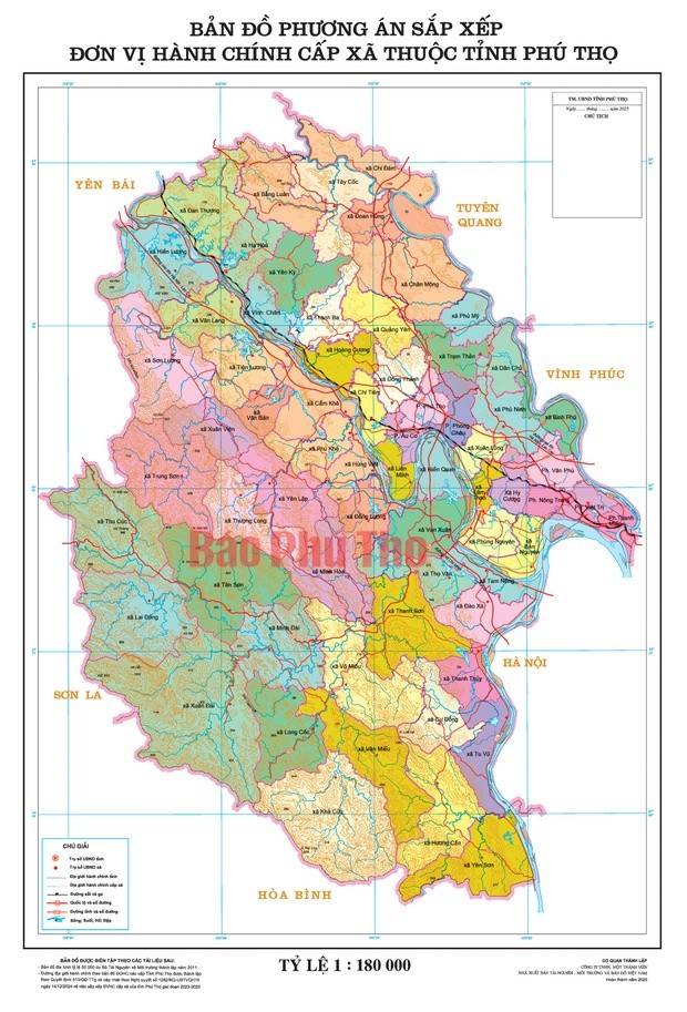 Phú Thọ: Công bố 66 đơn vị hành chính cấp xã, gần 98% cử tri đồng thuận