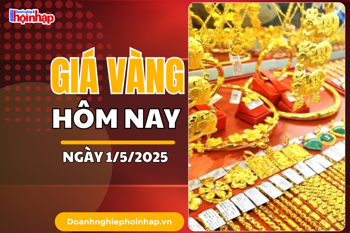 Giá vàng hôm nay 1/5: Vàng nhẫn giữ đà "leo cao" gần 120 triệu đồng/lượng