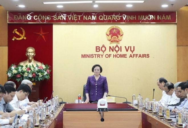 Bộ trưởng Bộ Nội vụ Phạm Thị Thanh Trà. Ảnh: Bộ Nội vụ