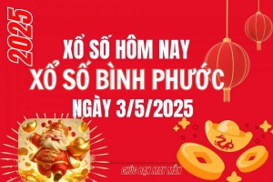 XSBP 3/5, Kết quả xổ số Bình Phước hôm nay 3/5/2025, Trực tiếp XSBP ngày 3 tháng 5