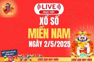 Xổ số miền Nam hôm nay ngày 2/5/2025 - XSMN 2/5 - Kết quả xổ số miền Nam hôm nay
