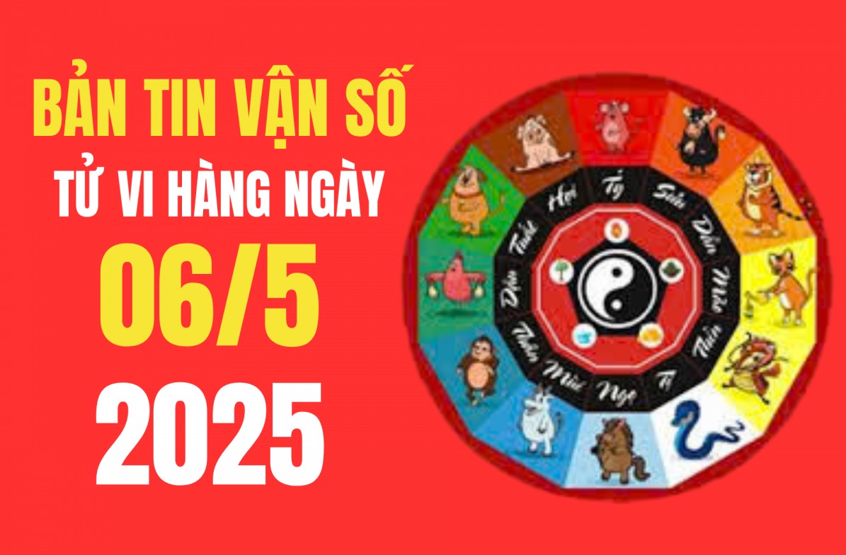 Tử vi hôm nay ngày 6/5/2025: Tuổi nào được Cát tinh chiếu mệnh, có vận trình tài lộc may mắn thuận lợi?