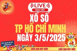 Xổ số Hồ Chí Minh hôm nay ngày 3/5/2025 - XSHCM 3/5 - Kết quả xổ số Hồ Chí Minh hôm nay