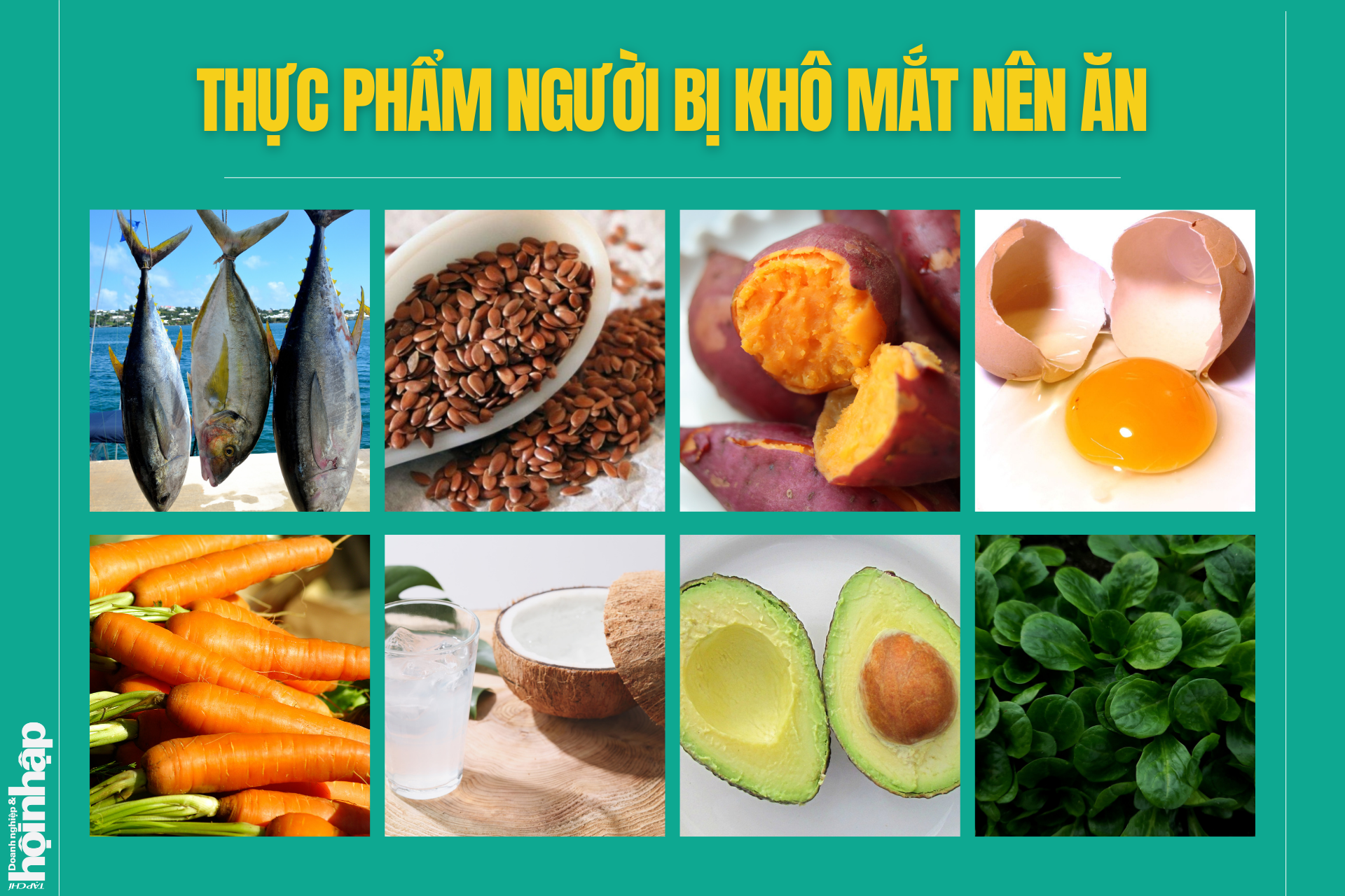 Thực phẩm người bị khô mắt nên ăn