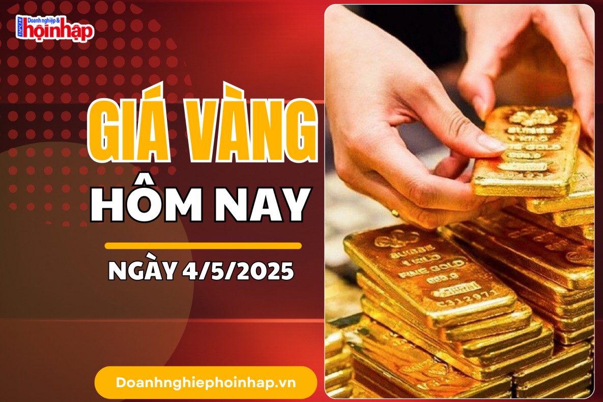 Giá vàng hôm nay 4/5: Vàng miếng SJC giữ vững "đỉnh" 121 triệu đồng/lượng