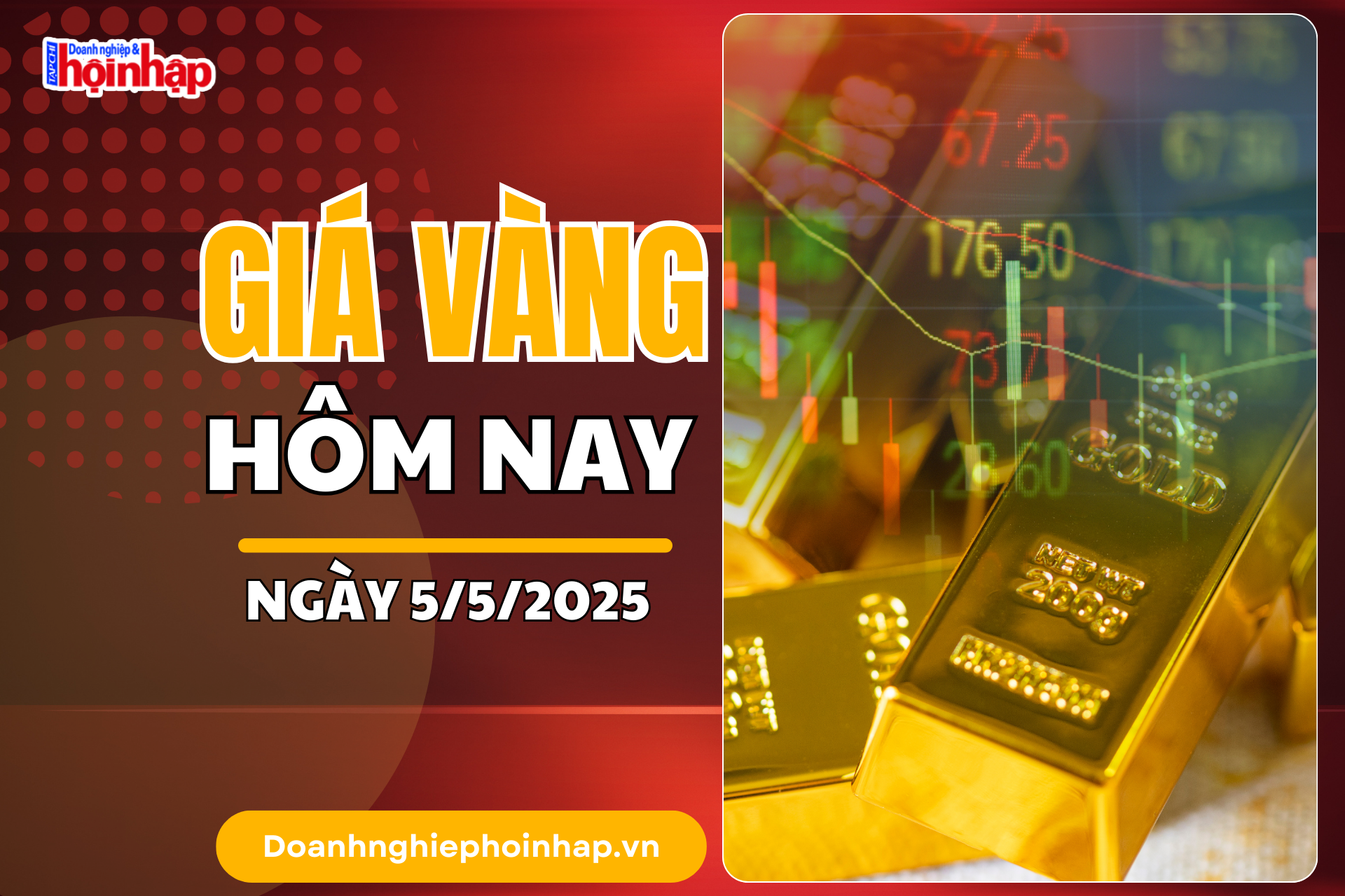 Giá vàng hôm nay 5/5: Vàng miếng SJC giảm mạnh nhất hơn 1 triệu đồng/lượng