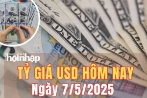 Tỷ giá USD hôm nay 7/5/2025: Đồng USD tiếp tục lao dốc